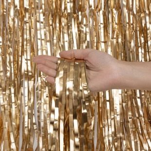 Занавес Дождик Шампань, Матовый металл, 100*200 см, 1 шт.